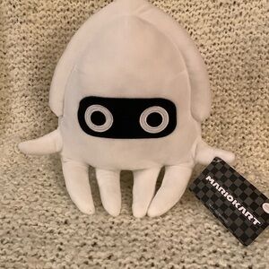Nintendo Mario Kart Squid Blooper Ink Fish plush.